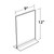 Clear Acrylic Double Sided Sign Holder 9" x 12" Vertical/Horizontal with T Strip, 10-Pack