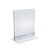 Clear Acrylic Double Sided Sign Holder 5" x 7" Vertical/Horizontal with T Strip, 10-Pack