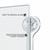 Clear Acrylic Window/Door Sign Holder Frame with Suction Cups 14''W x 8.5''H, 2-Pack