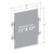 Clear Acrylic Window/Door Sign Holder Frame with Suction Cups 11"W x 17''H, 2-Pack