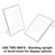 Angled L-Shaped Sign Holder Frame with Slant Back Design 8.5"x 11''High- Vertical/Portrait, 10-Pack