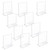 Top Loading Clear Acrylic T-Frame Sign Holder 5" Wide x 7'' High-Vertical, 10-Pack