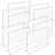 Top Loading Clear Acrylic T-Frame Sign Holder 11" Wide x 8.5'' High-Horizontal, 10-Pack