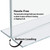 Bottom Loading Clear Acrylic T-Frame Sign Holder 8.5" Wide x 11''High- Vertical/Portrait, 10-Pack