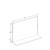 Bottom Loading Clear Acrylic T-Frame Sign Holder 11" Wide x 8.5'' High-Horizontal/Landscape, 10-Pack
