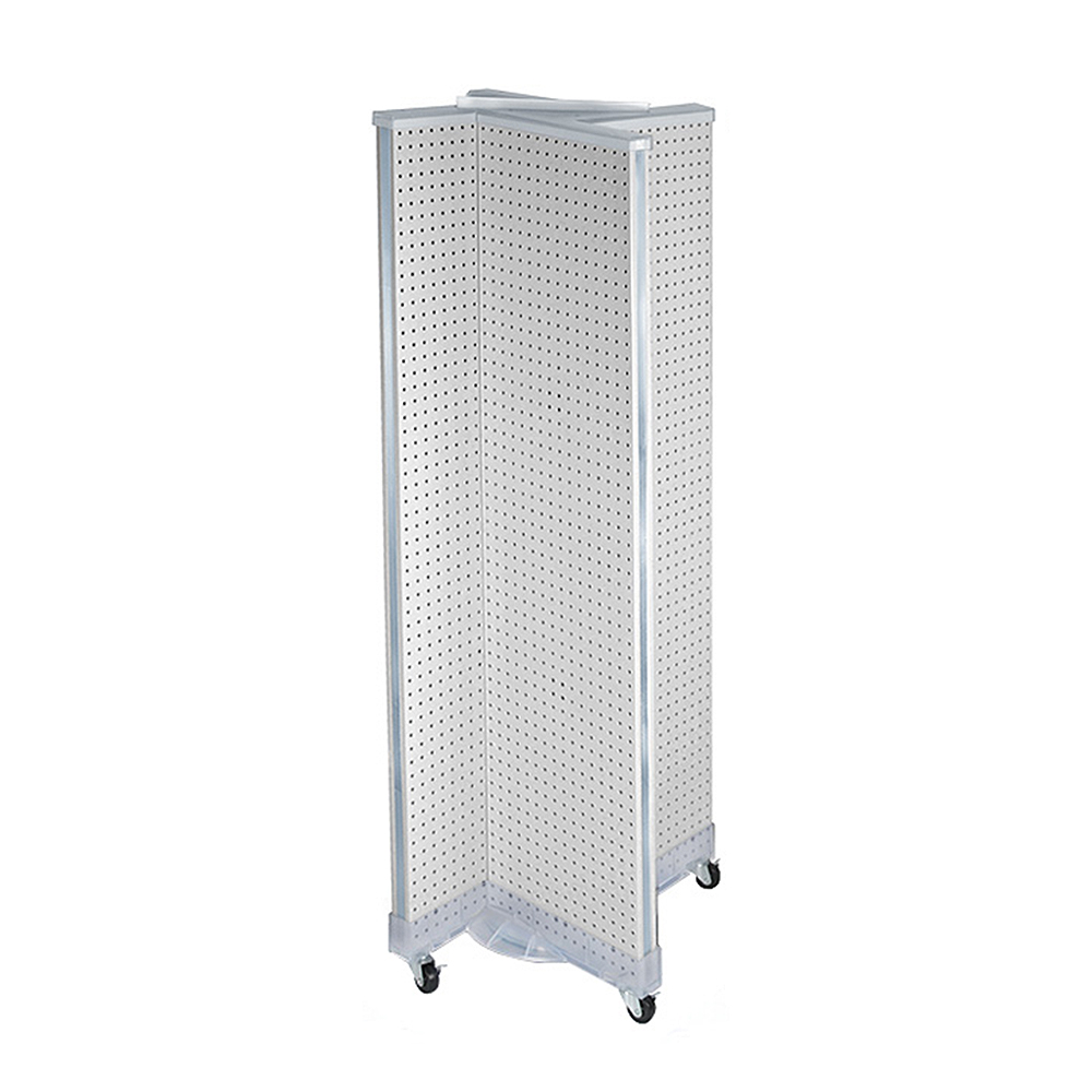 Pin Wheel Display Azar Displays Pinwheel Pegboard Floor Display on Wheeled Base. Panel ...