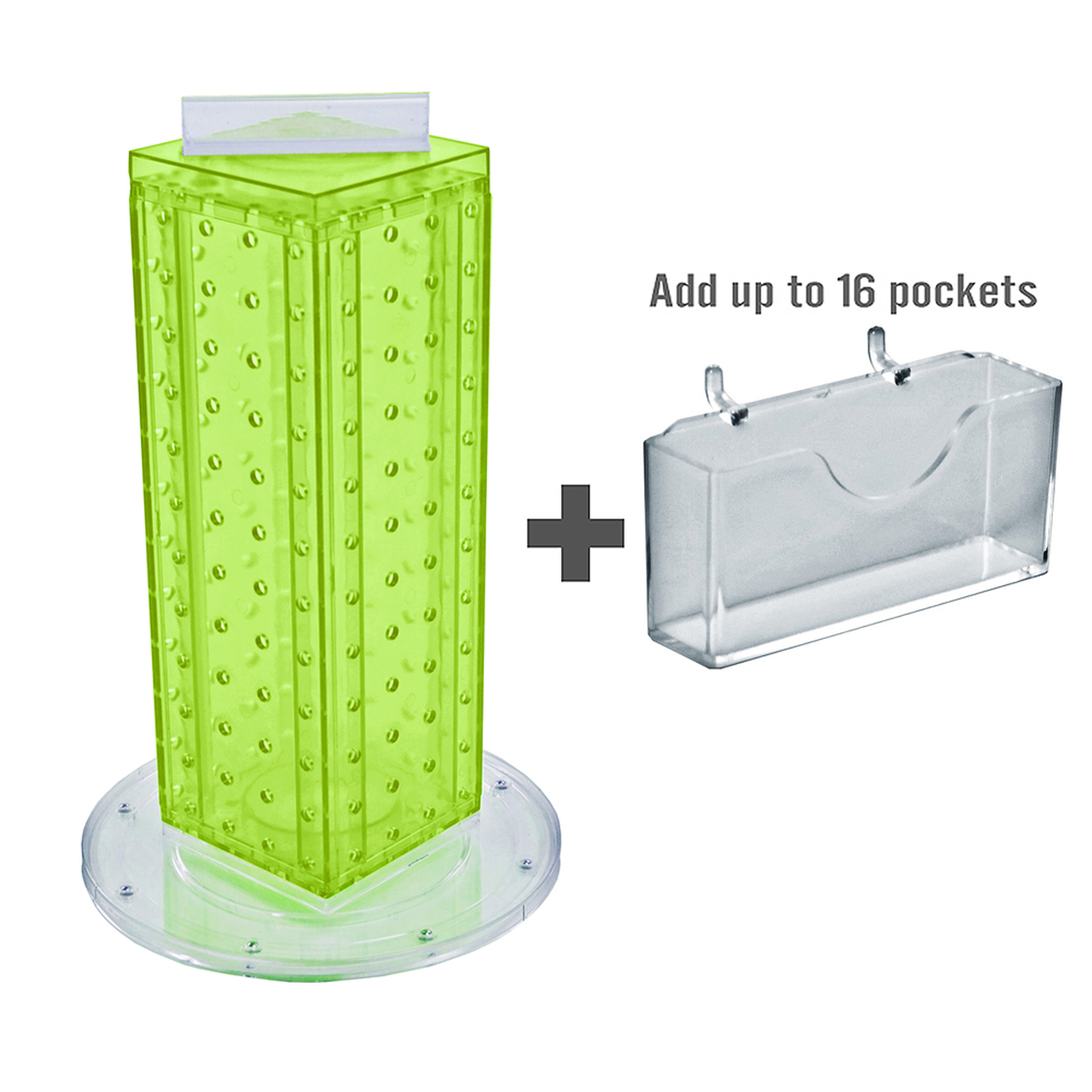 Azar Displays Four-Sided, 16 Pocket, Revolving Pegboard Gift Card Kit for... - Picture 26 of 57