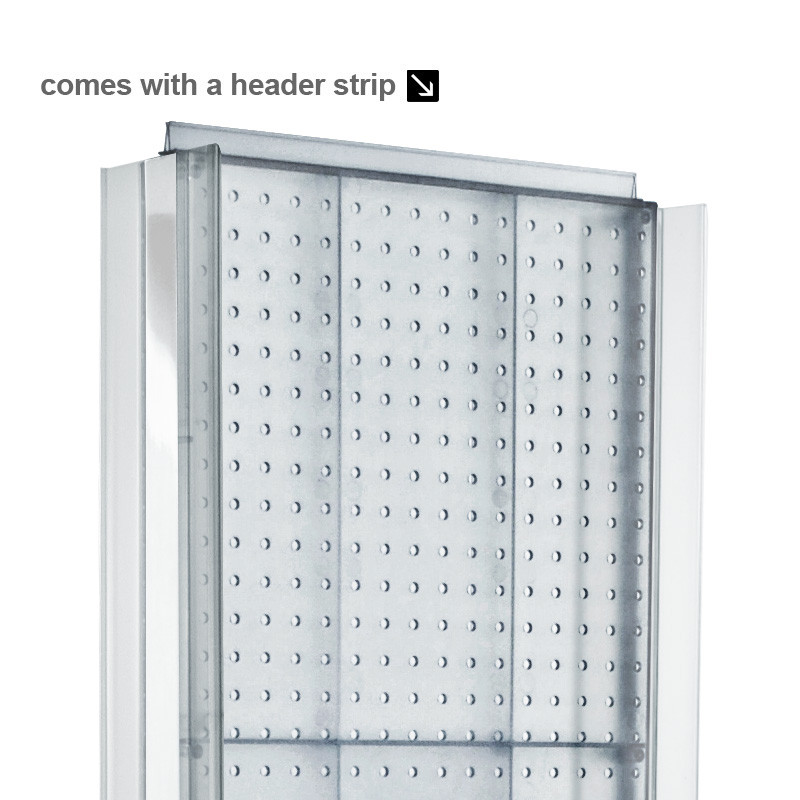 Pantalla de piso Pegboard de dos caras Azar con lados de canal C en... - Imagen 6 de 64