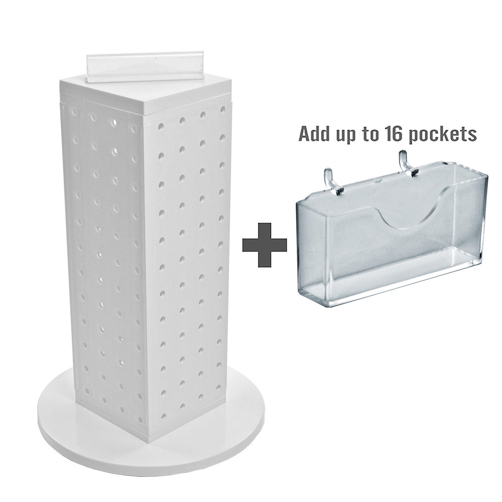 Azar Displays Four-Sided, 16 Pocket, Revolving Pegboard Gift Card Kit for... - Picture 6 of 57