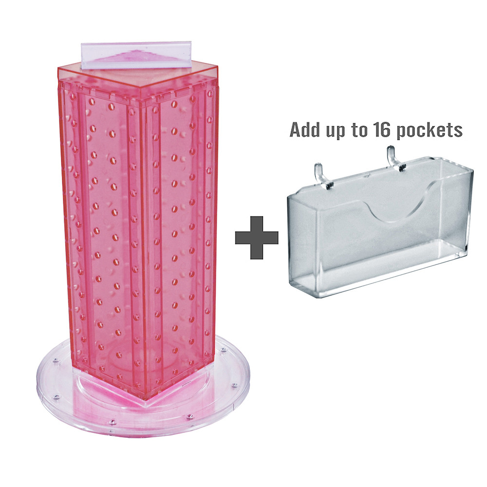 Azar Displays Four-Sided, 16 Pocket, Revolving Pegboard Gift Card Kit for... - Picture 7 of 57