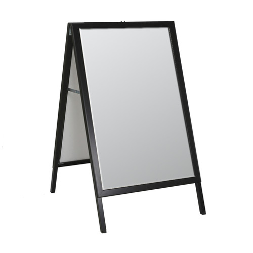 Large Black Slide In A-Frame Double-Sided Indoor/Outdoor Sidewalk