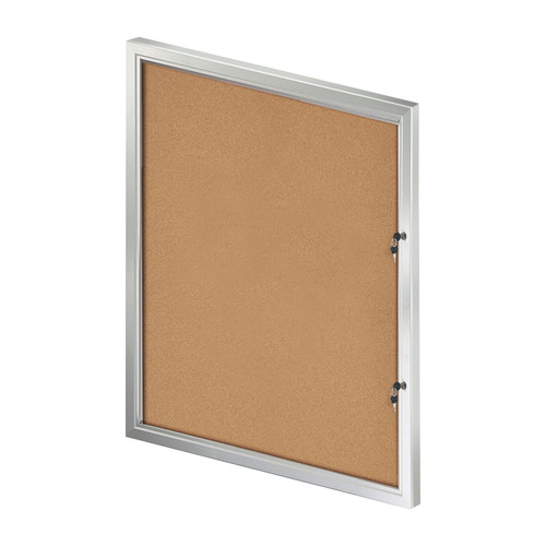 Large Enclosed Cork Bulletin Board w/ Lock & Key - Azar Displays