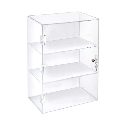 Acrylic Locking 5 Shelf Front Opening Wall Mount Display Case