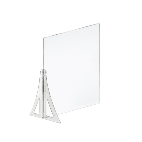 23.5" x 31.5" Single Leg Partition PLEXIGLASS Shield, 2 Pack Azar