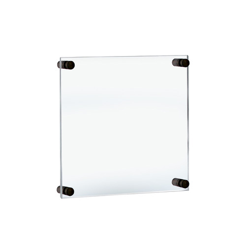 Floating Acrylic Wall Frame with Black Stand Off Caps: 11