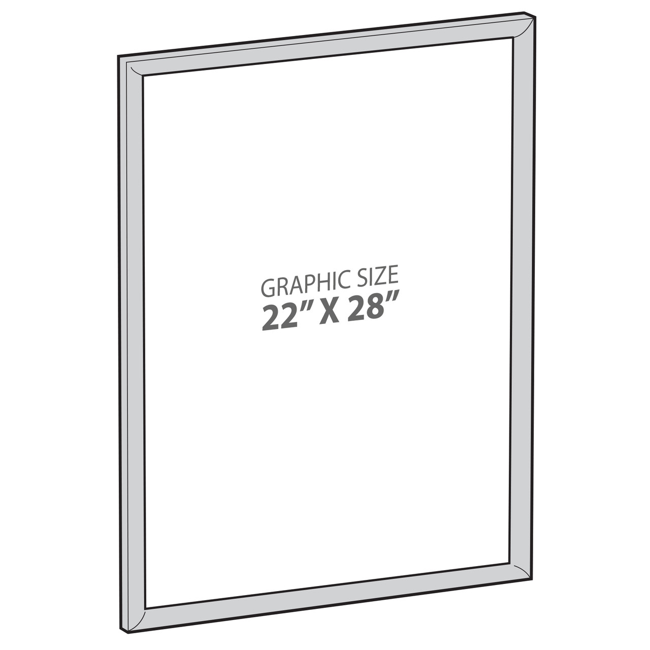 Azar Displays Wandhalterung Kunststoff Snap Poster Rahmen 22" x 28"... - Bild 3 von 13