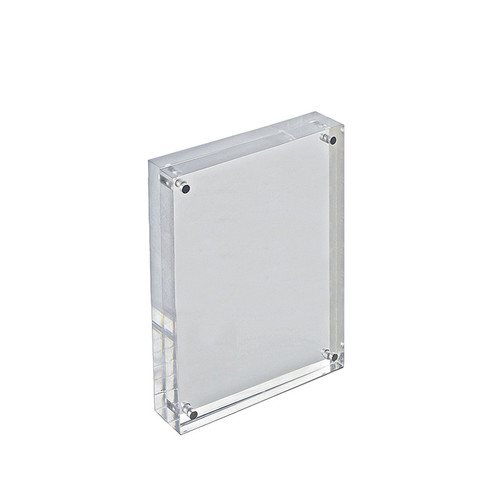 Clear Acrylic Magnetic Photo Frame Block 5