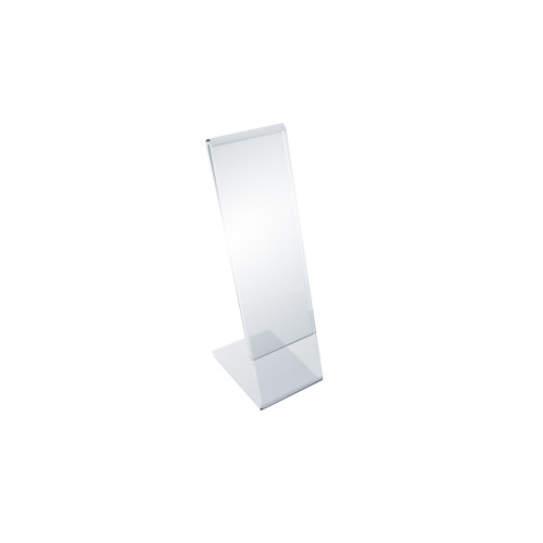Azar Displays L-Shaped Sign Holders Clear Acrylic 10/Pack (112703)