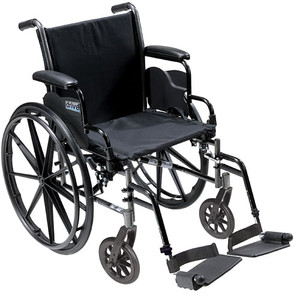K3 Wheelchair Ltwt 18  w/DDA & S/A Footrests  Cruiser III B731-K318DDA-SF