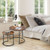 Set of 2 Modern Round Stacking Nesting Coffee Tables for Living Room-Rustic Brown - Color: Rustic B D681-JV10236CF