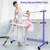 47 Inch Double Ballet Barre with Anti-Slip Footpads-Blue B593-SP37446