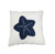 17" Blue and White Linen Throw Pillow N270-364153