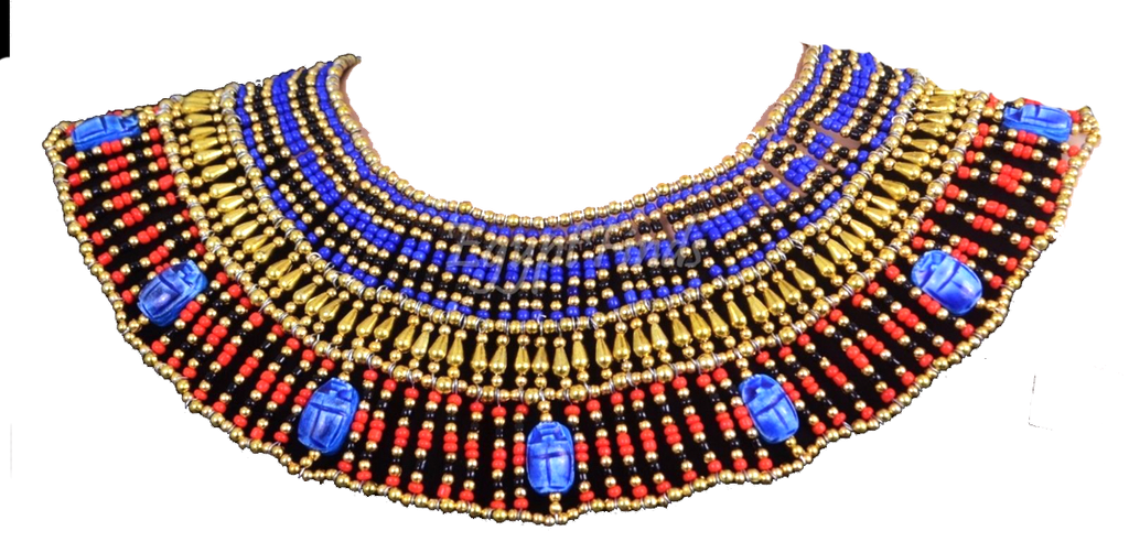 Egyptian Pharaonic Collar with 9 Scarabs