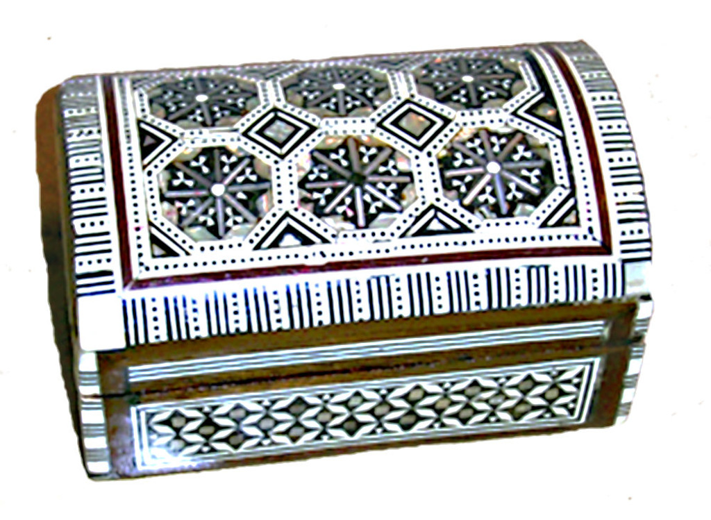 Small Mother of Pearl Coffin Box