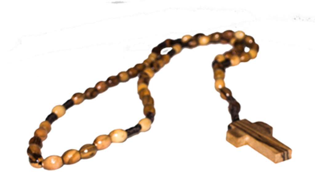 Handmade Rosary of Olive Wood made in Bethlehem