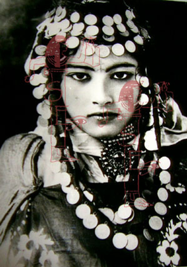 Adorned Woman B&W Photo Art