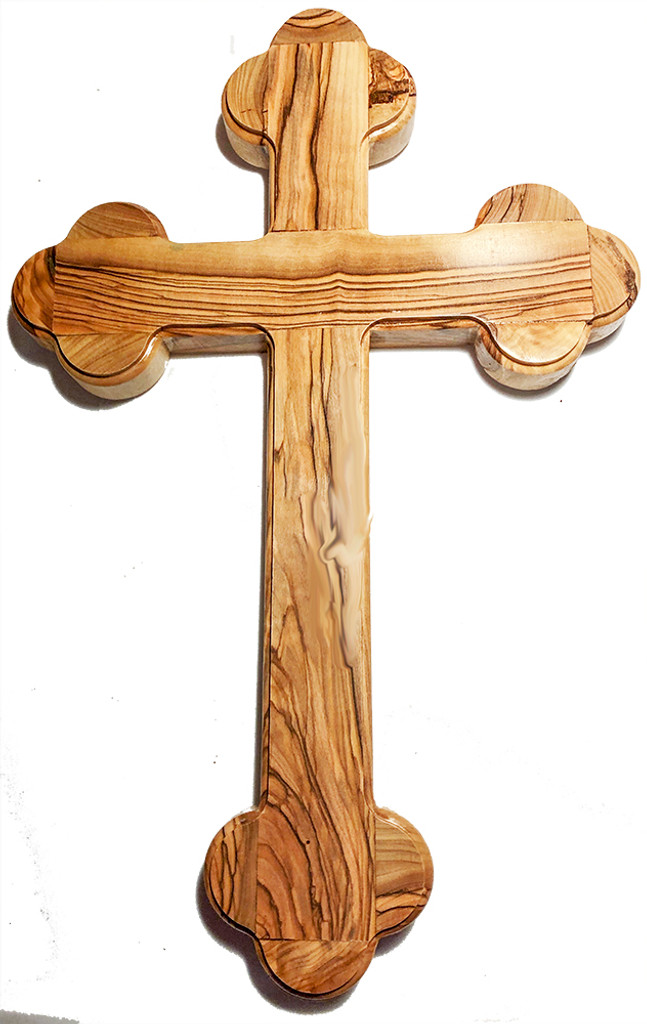 Handmade Olive Wood Cross from Bethlehem