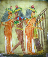 Musicians- Large Relief Papyrus