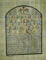 Story in Hieroglyphics Papyrus