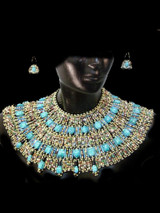Egyptian collar & earrings