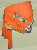 Double V Belly Dance Hip Scarf