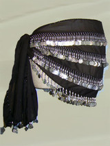 4-row Coin Belly Dance Hip Scarf