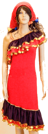 Escandaria Dress in Red for Melaya Leff  Dance