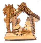 Handmade Olive Wood Nativity 3-D Tree Ornament