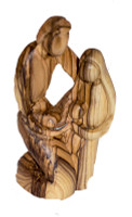 Kneeling Holy Family Carving