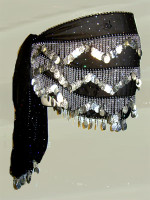 Crystal Bead Belly Dance Hip Scarf