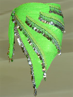 Granny Smith Green Belly Dance Hip Scarf