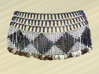 Beaded belt - Diamond Pattern