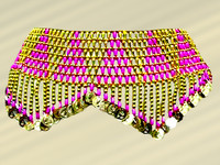 Beaded belt - Pink & Gold