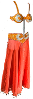 Little Girl's Orange Belly Dance Costume