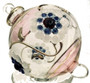 Exquisite glass ball Christmas tree ornament handmade with filigree/flower