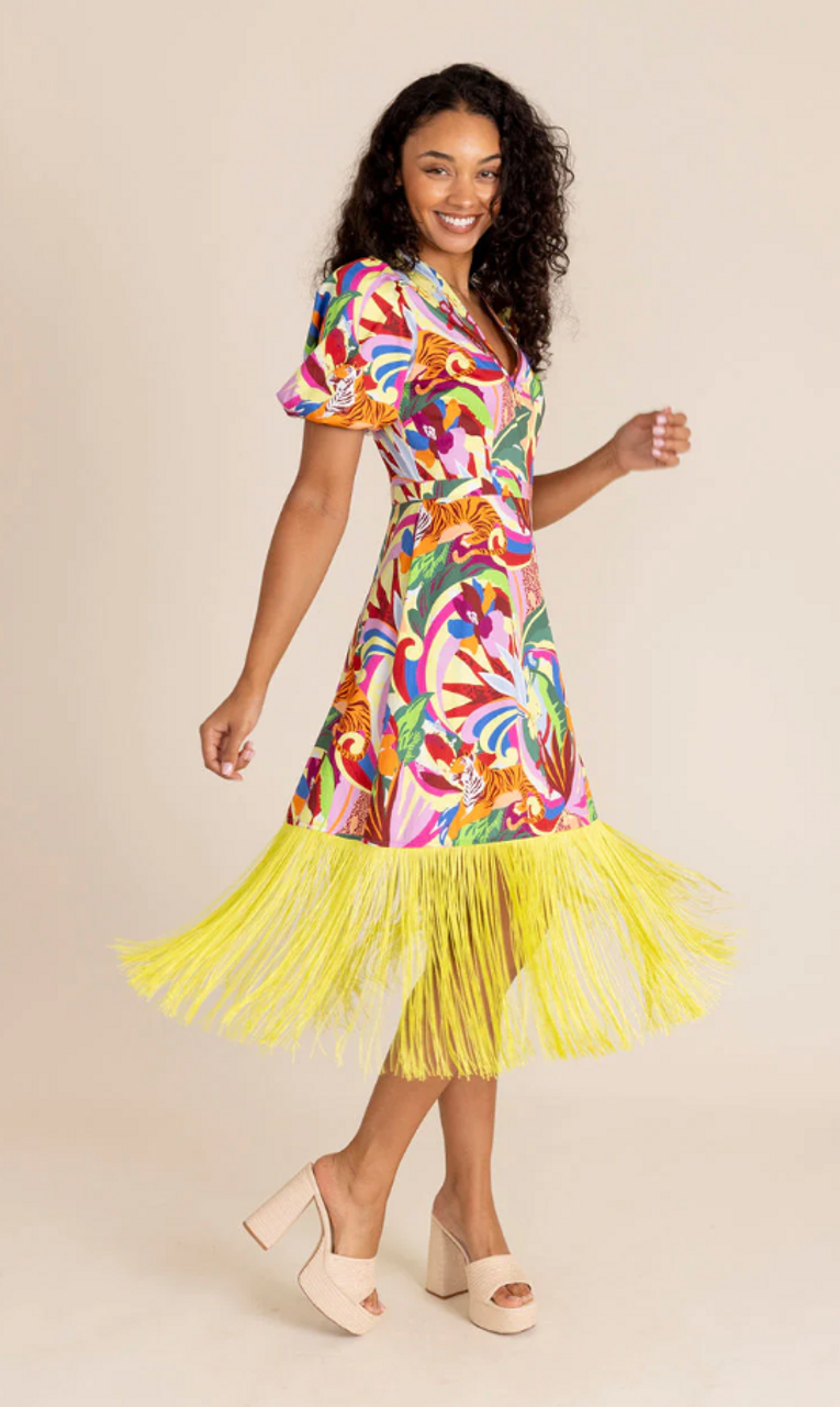 Louisa Dress-Rainforest - Monkee's of Tallahassee