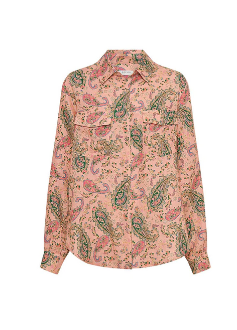 Isha Shirt-Pink Paisley