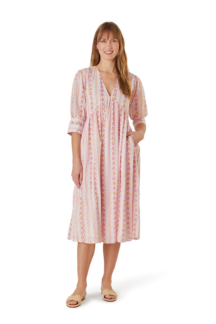 Ingrid Dress-Somerset Pink