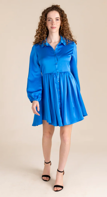 Calista Dress - Cobalt