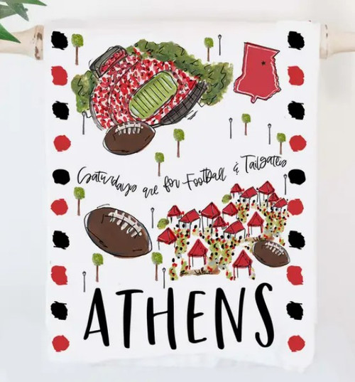 Athens Tea Towel